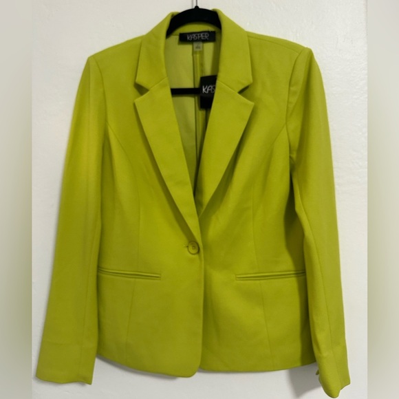Kasper Jackets & Blazers - Kasper Women's Bright Green Blazer, Small NWT